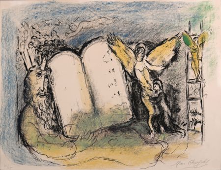 Литография Chagall - Vision de Moïse, 1968