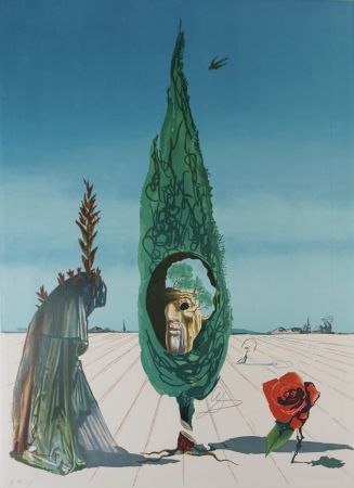 Литография Dali - Vision Surrealist Enigma of The Rose