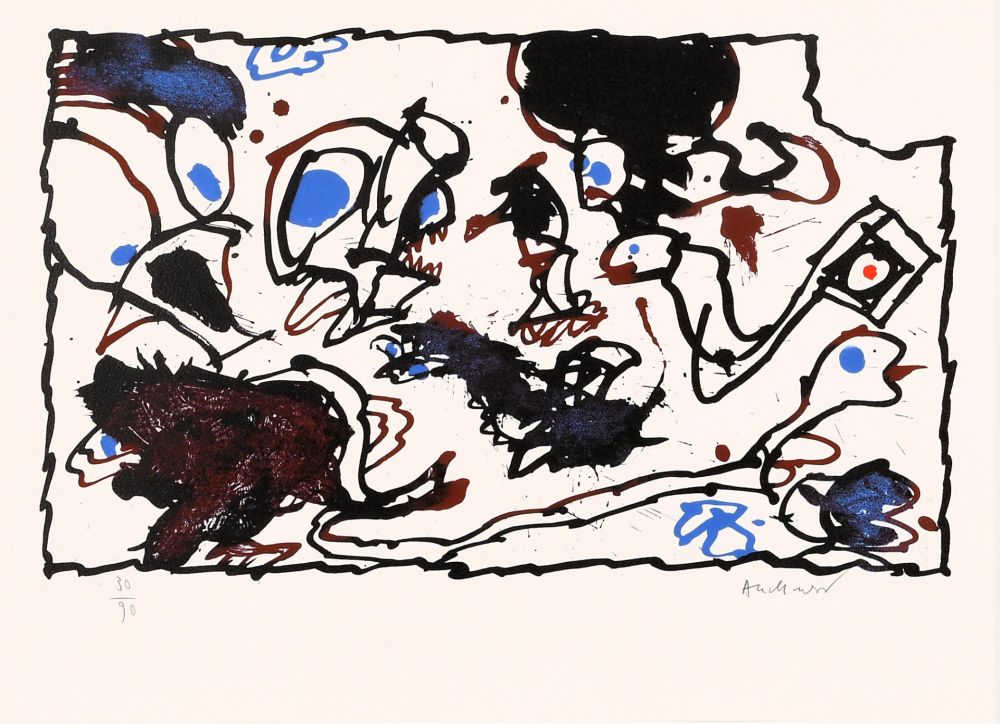 Литография Alechinsky - Vivier