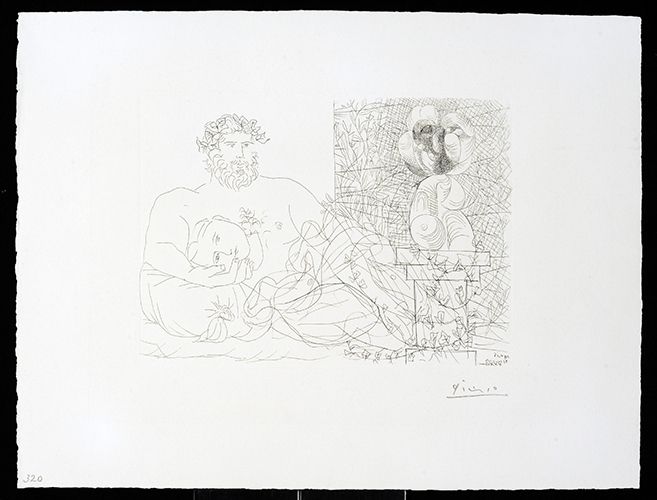 Гравюра Picasso - Vollard Suite – Sculptor and Model