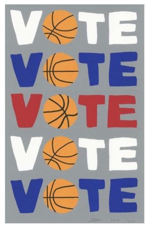 Сериграфия Wood - Vote