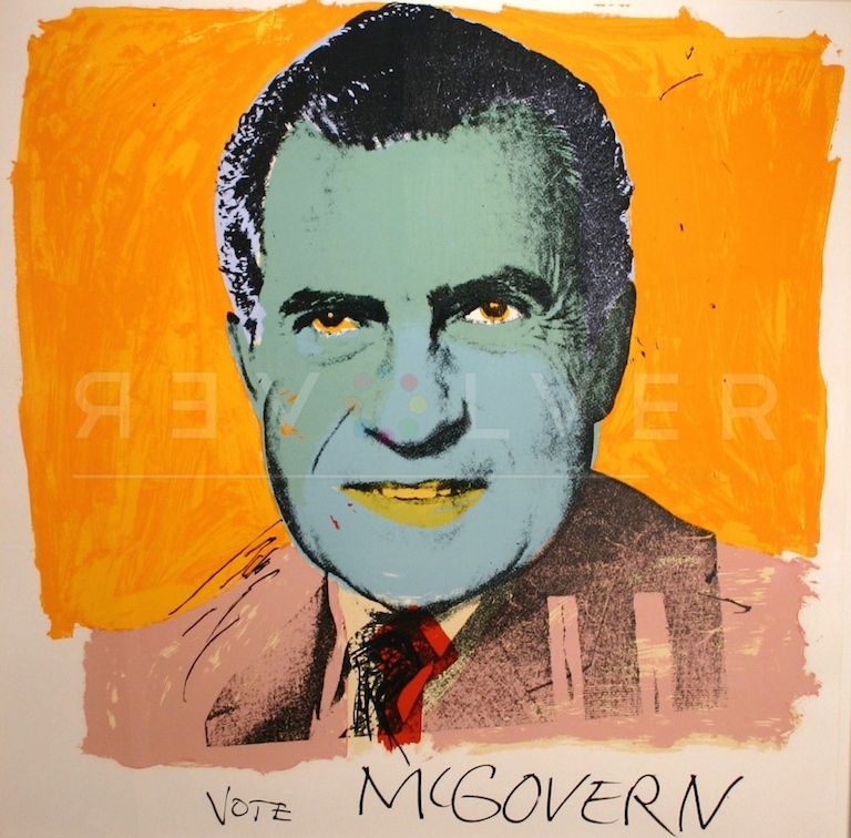 Сериграфия Warhol - Vote McGovern 84