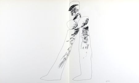 Литография Hockney - Walking Man, 1964