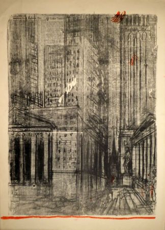 Литография Varlin (Guggenheim, Willy) - Wall-Street