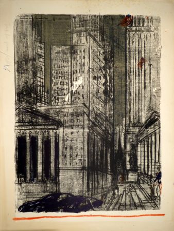 Литография Varlin (Guggenheim, Willy) - Wall-Street