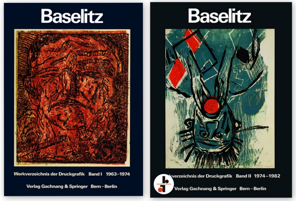 Иллюстрированная Книга Baselitz - Werkverzeichnis der Druckgrafik - 2 Volumes - Catalogue raisonne Graphic work