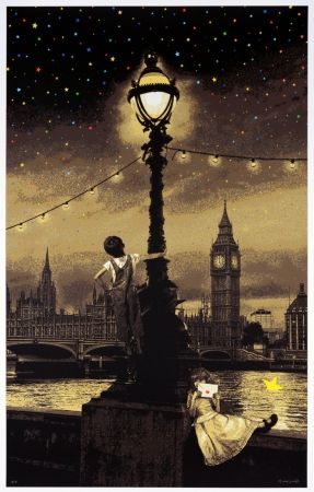 Сериграфия Roamcouch - When you wish upon a star - London (sepia edition)