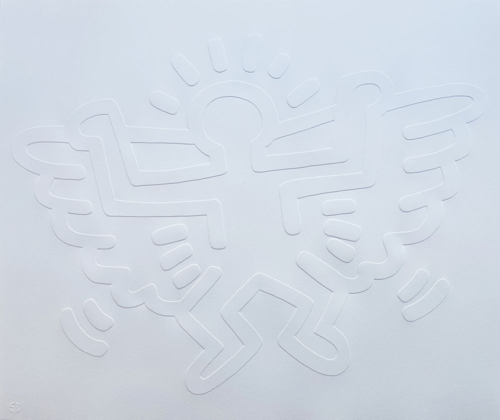 Сериграфия Haring - White Icons (C) - Winged Angel