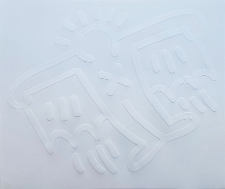 Сериграфия Haring - White Icons (D) - X-Man