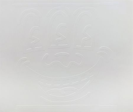 Сериграфия Haring - White Icons (E) - Three Eyed Man