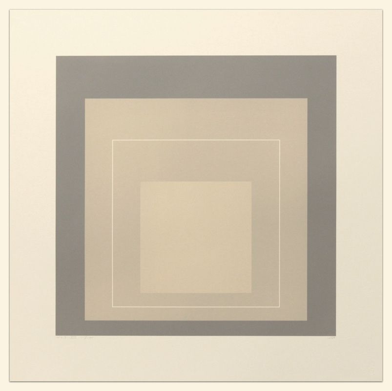 Литография Albers - White Line Squares (Series II), XIV