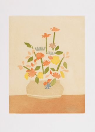 Акватинта Katz - Wildflowers in Vase