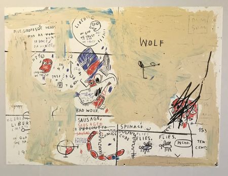 Сериграфия Basquiat - Wolf Sausage