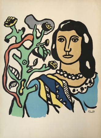 Литография Leger - Woman and Flower (La Femme et La Fleur)