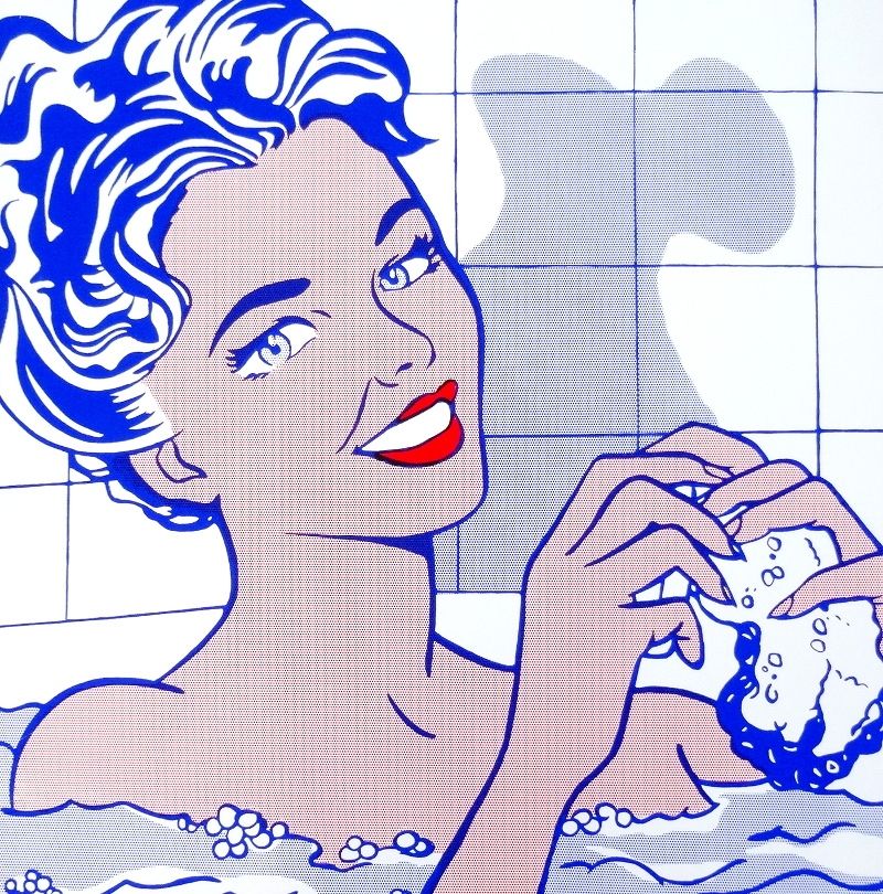 Сериграфия Lichtenstein - Woman in bath