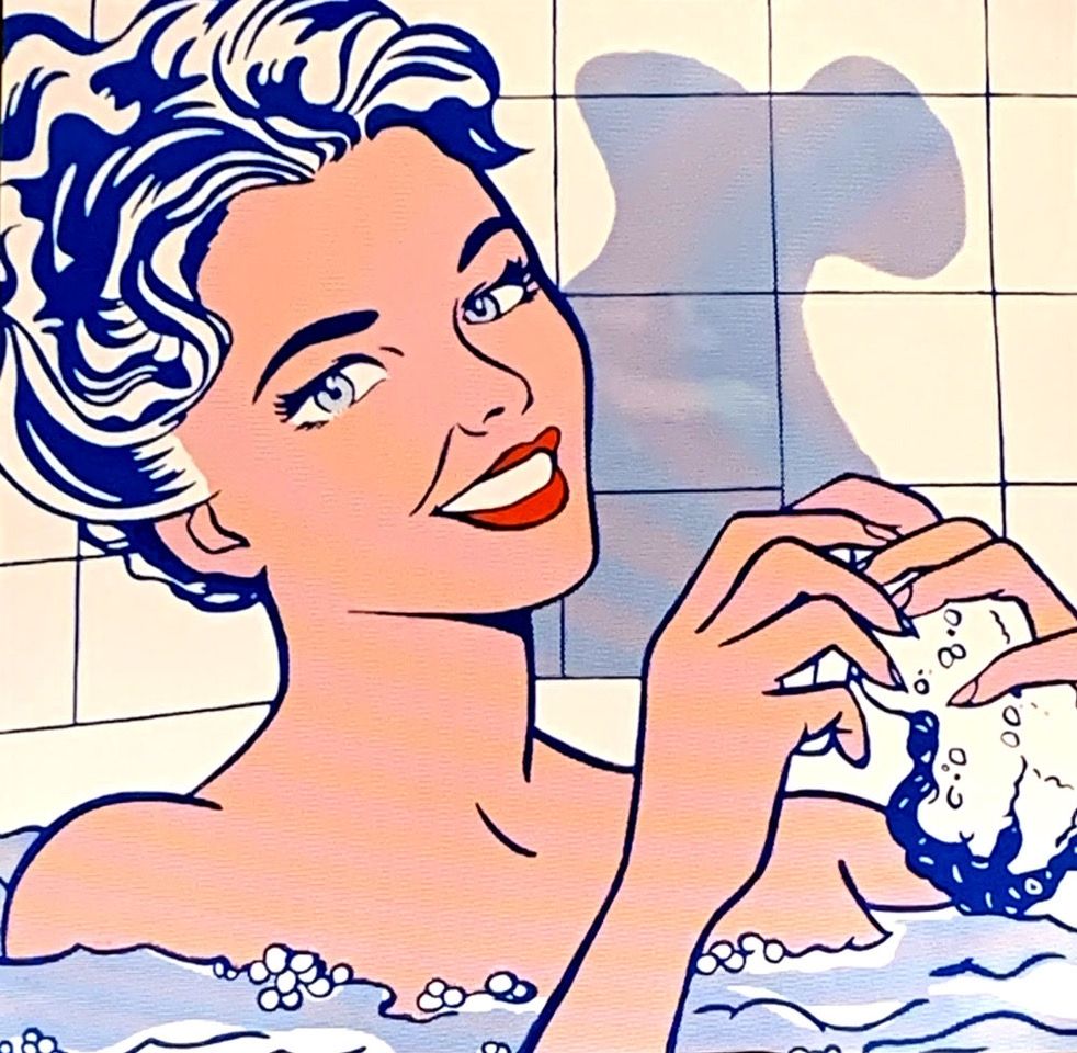 Гашение Lichtenstein - Woman in Bath, ca.