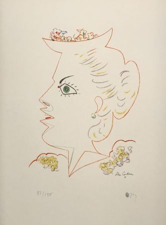 Литография Cocteau - Woman in Profile