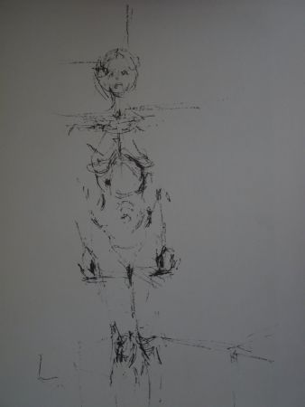 Литография Giacometti - Woman standing