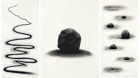 Офорт Nash - Wooden boulder, triptych