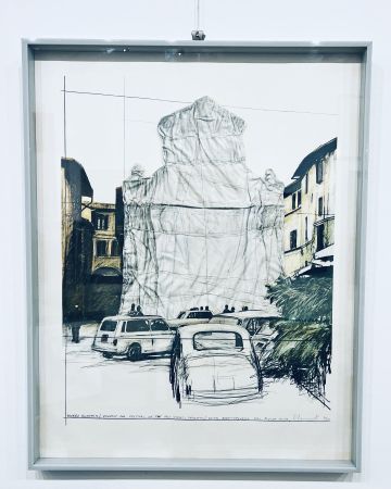 Многоэкземплярное Произведение Christo - Wrapped Fontain and Wrapped Tower, Spoleto