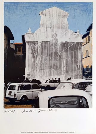 Сериграфия Christo & Jeanne-Claude - Wrapped Fountain Spoleto