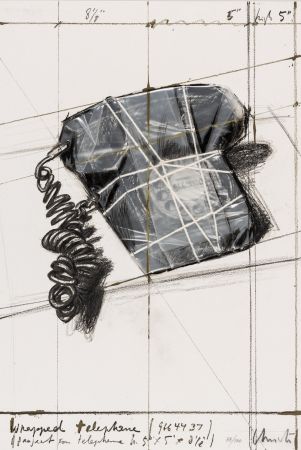Литография Christo & Jeanne-Claude - Wrapped Telephone