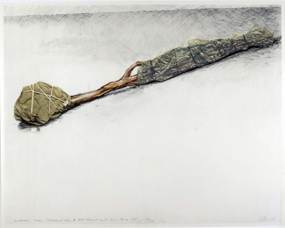 Сериграфия Christo & Jeanne-Claude - Wrapped Tree (Project)