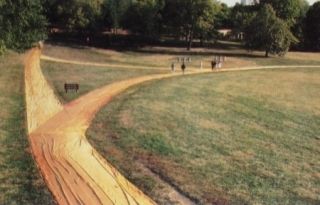 Многоэкземплярное Произведение Christo - Wrapped Walk Ways, Loose Park, Kansas City, Missouri, 1977_78