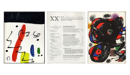 Иллюстрированная Книга Miró - XXe SIÈCLE (nouvelle série). n° XLVI (46). Panorama 76*. SPÉCIAL JAPON. XXXVIIIe année. Septembre 1976