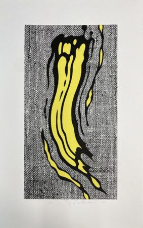 Гравюра Lichtenstein - Yellow Brushstroke