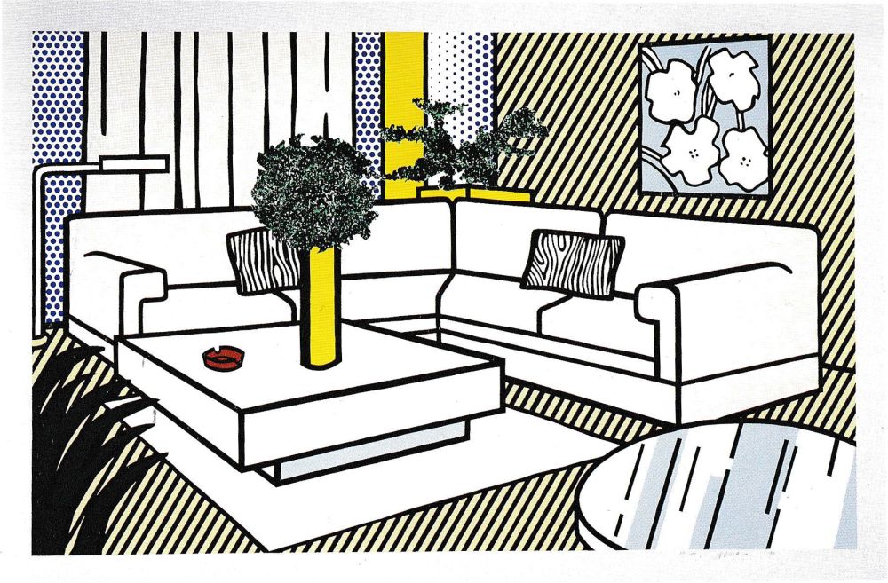 Сериграфия Lichtenstein - Yellow Vase, from Interior Series