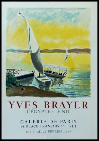 Афиша Brayer - YVES BRAYER - GALERIE DE PARIS, L'EGYPTE - LE NIL