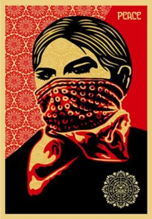 Сериграфия Fairey - Zapatista Woman. Large Format