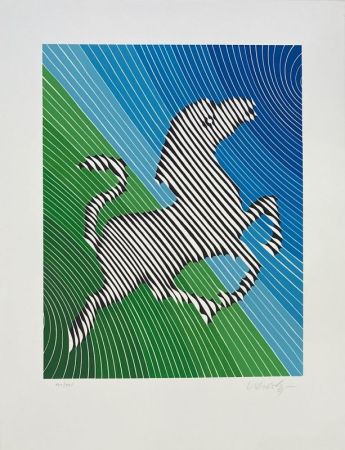 Литография Vasarely - Zebra 2 