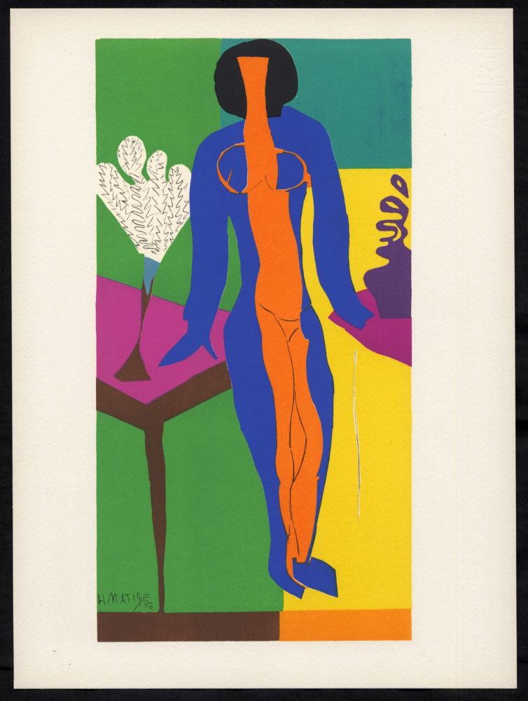 Литография Matisse - ZULMA (1950). Très rare épreuve du tirage de luxe sur Arches (1958)