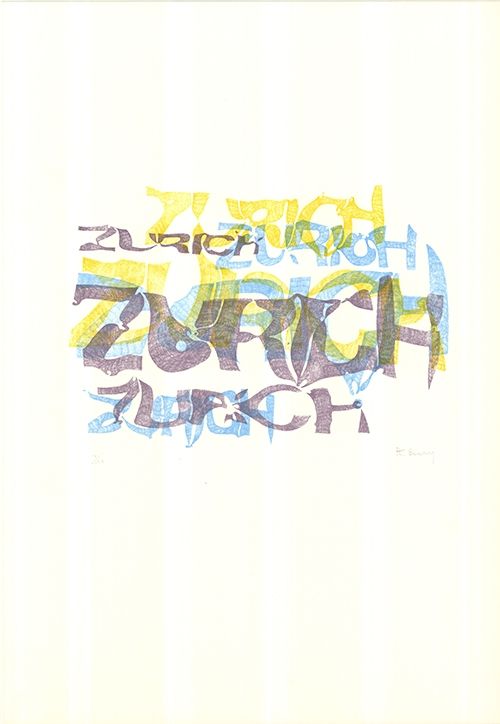 Литография Bury - Zurich