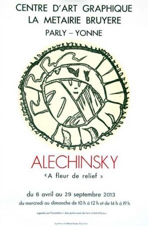Литография Alechinsky - À fleur de relief