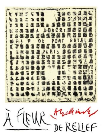 Иллюстрированная Книга Alechinsky - À fleur de relief / En Puisaye cahier N°27