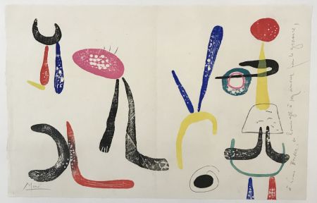 Гравюра На Дереве Miró - Á toute épreuve (Proof against all)