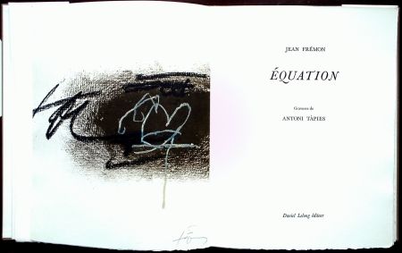 Иллюстрированная Книга Tàpies - Équation - Galerie Lelong