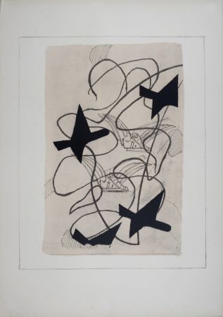 Литография Braque - Étude, 1971