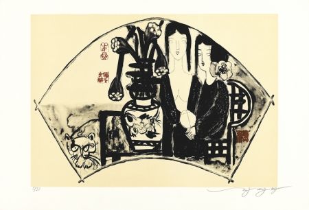 Литография Tongzhengang - éventail
