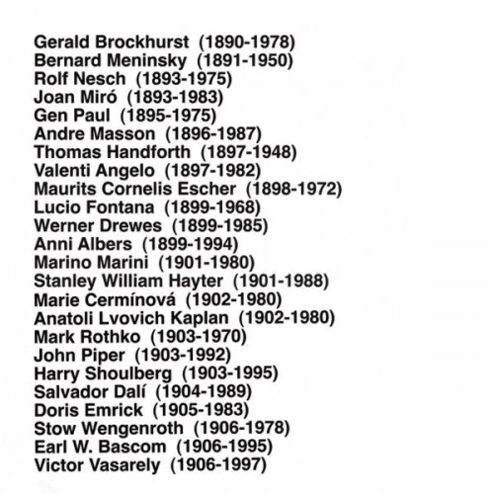 Многоэкземплярное Произведение Aballí - Portfolio HISTORY OF PRINTMAKERS (287 NAMES)