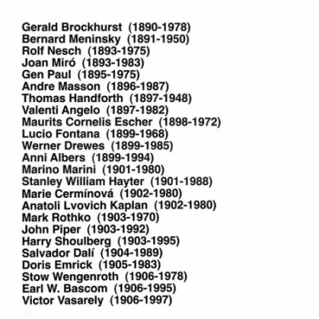 Многоэкземплярное Произведение Aballí - Portfolio HISTORY OF PRINTMAKERS (287 NAMES)