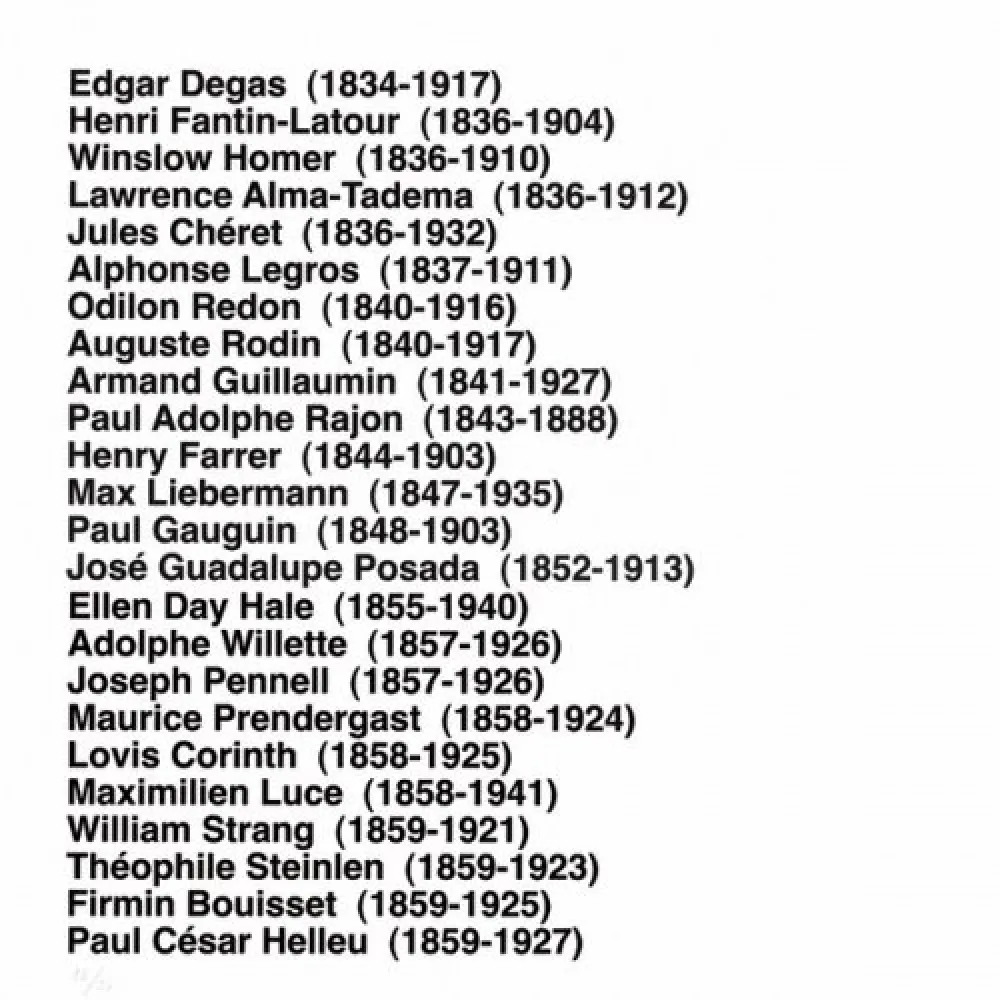 Литография Aballí - Portfolio HISTORY OF PRINTMAKERS (287 NAMES)