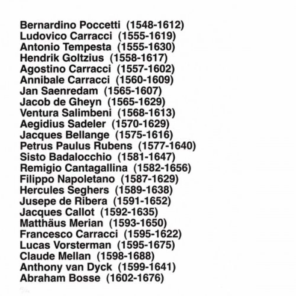 Литография Aballí - Portfolio HISTORY OF PRINTMAKERS (287 NAMES)