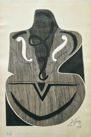 Офорт Adam - Le violon