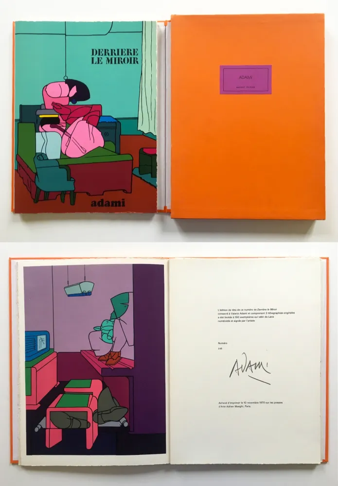 Иллюстрированная Книга Adami - ADAMI. Derrière le Miroir n° 188. Nov. 1970. TIRAGE DE LUXE SIGNÉ.