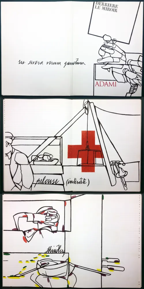 Иллюстрированная Книга Adami - ADAMI. Le voyage du dessin. DERRIÈRE LE MIROIR N° 214. Mai 1975.