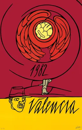 Литография Adami - Copa del Mundo de Fútbol España 1982 - Valencia